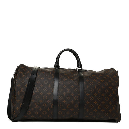 Louis Vuitton Monogram Macassar Keepall Bandouliere 55 1 of 13