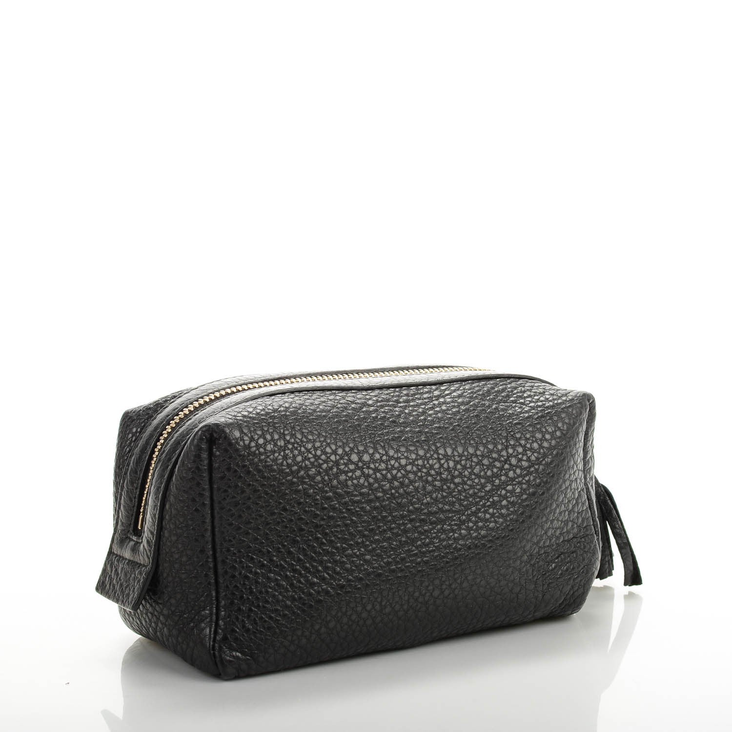 Gucci Pebbled Calfskin Soho Medium Cosmetic Case Black 3 of 8
