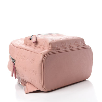 MCM Calfskin Ottomar Monogram Small Backpack Pink 4 of 15