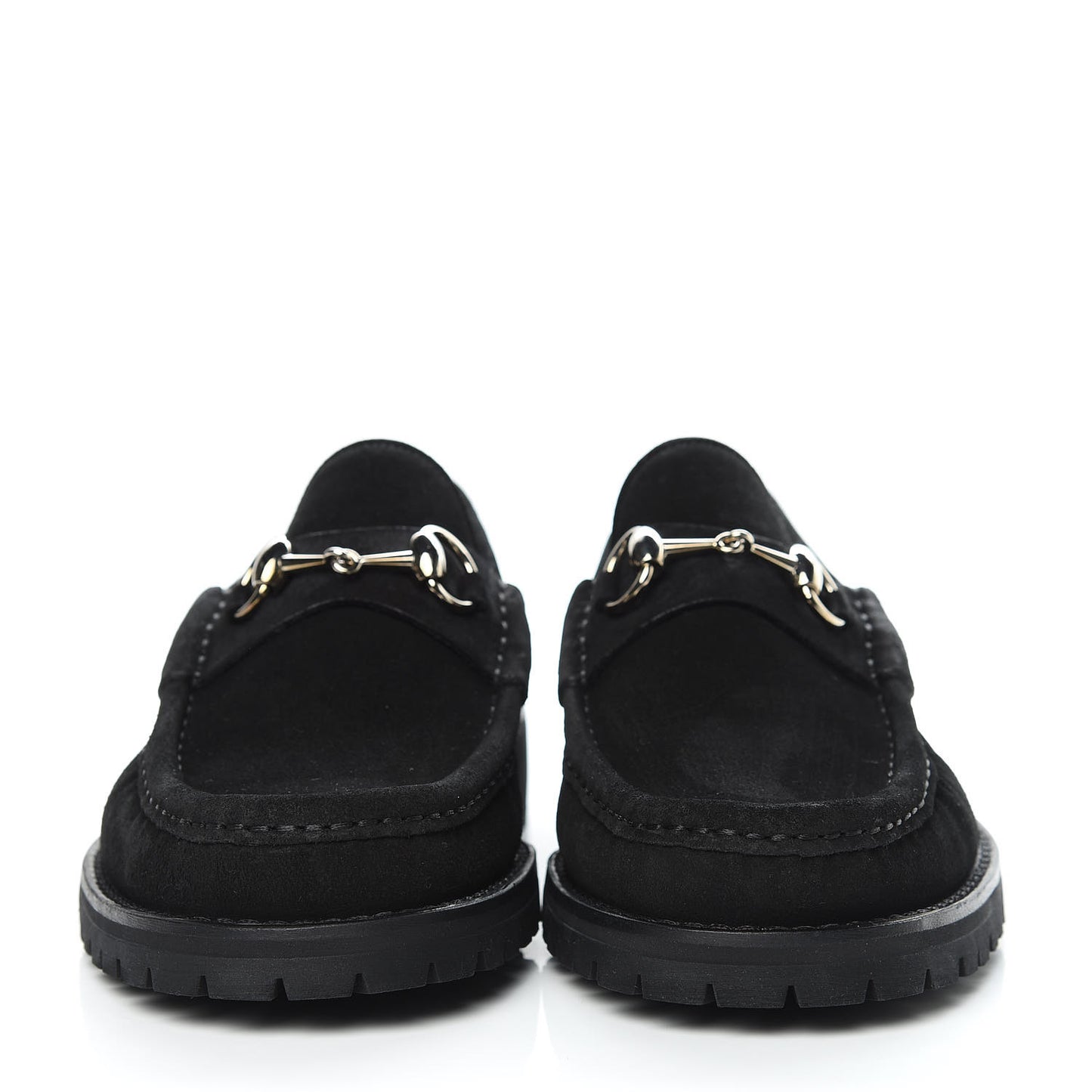 Suede Mens Horsebit Loafers 8 Black