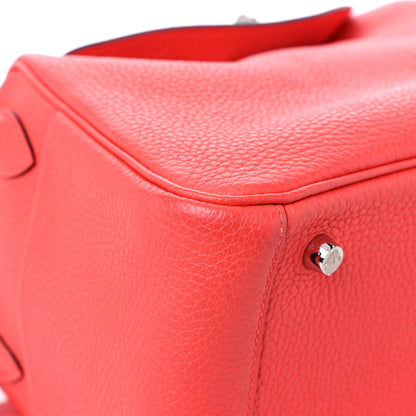 Hermes Taurillon Clemence Lindy 26 Rouge Pivoine 8 of 11