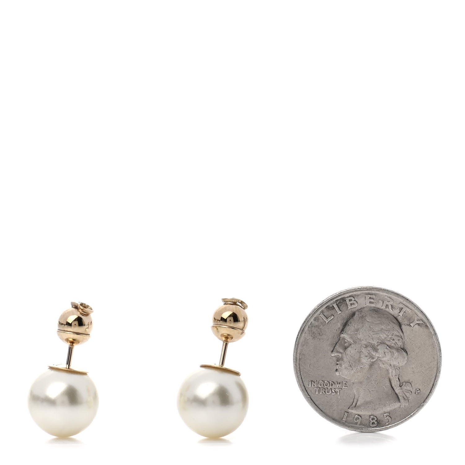 Christian Dior Pearl Tribal Earrings 2 of 5