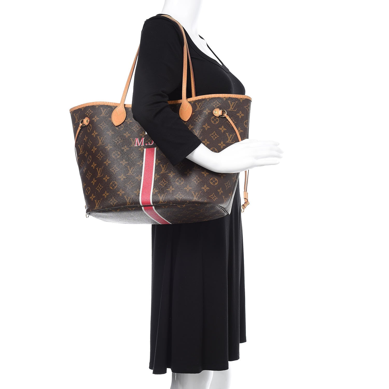 Louis Vuitton Monogram My LV Heritage Neverfull MM Fuchsia White 2 of 18