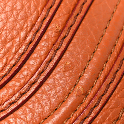 Chloe Grained Calfskin Small Marcie Saddle Bag Wood Rose 13 of 15