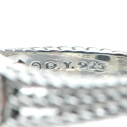 David Yurman Sterling Silver Diamond Black Onyx 10mm Petite Wheaton Ring 55 7.25 5 of 5