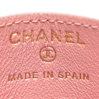 Chanel Calfskin Crocodile Embossed Crococo Card Holder Light Pink 6 of 8