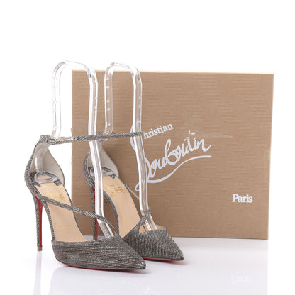 Christian Louboutin Glitter Chain Fliketta 100 Pumps 36 Roche 8 of 8