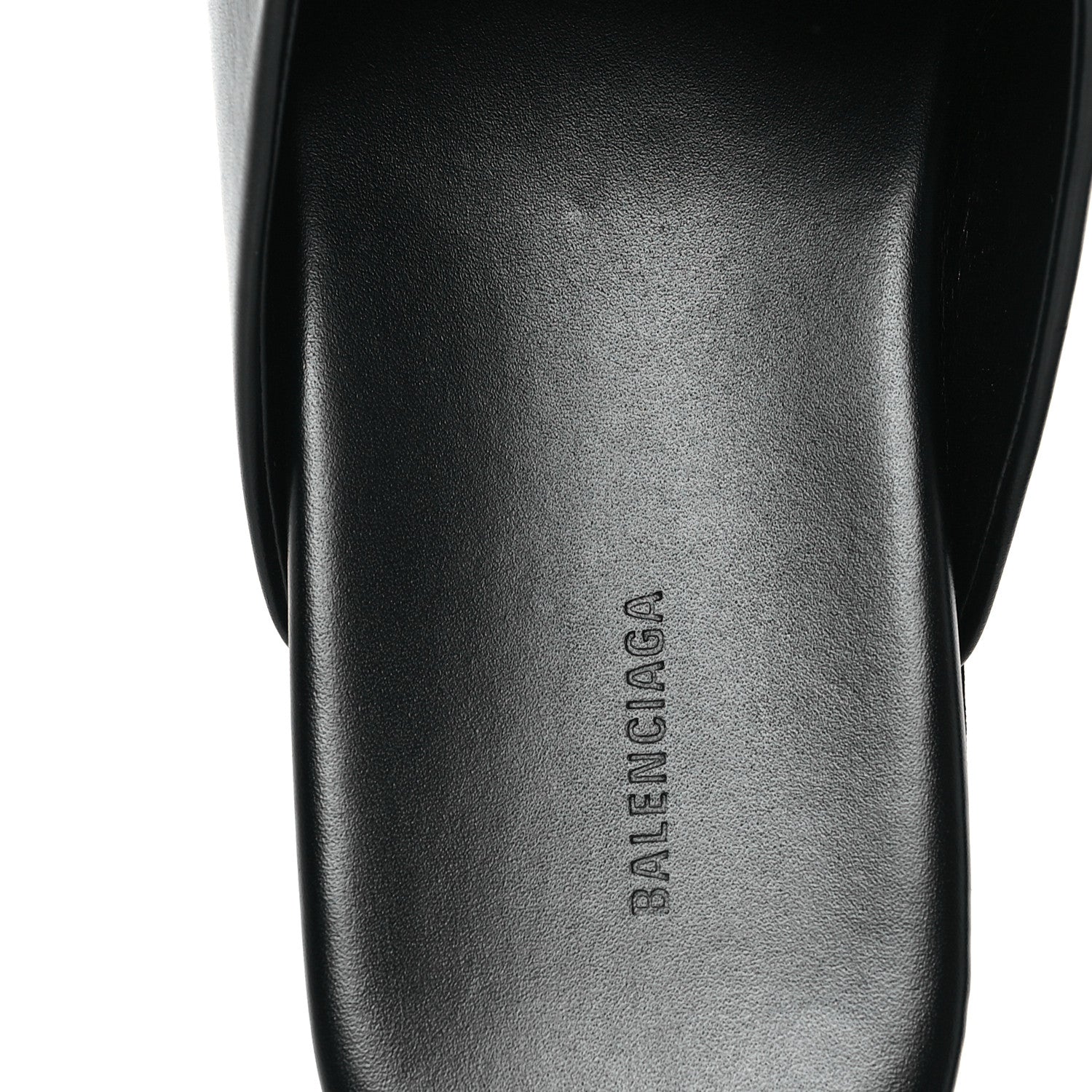 Balenciaga Soft Calfskin Flat Cosy BB Mule Slides 37.5 Black 8 of 10