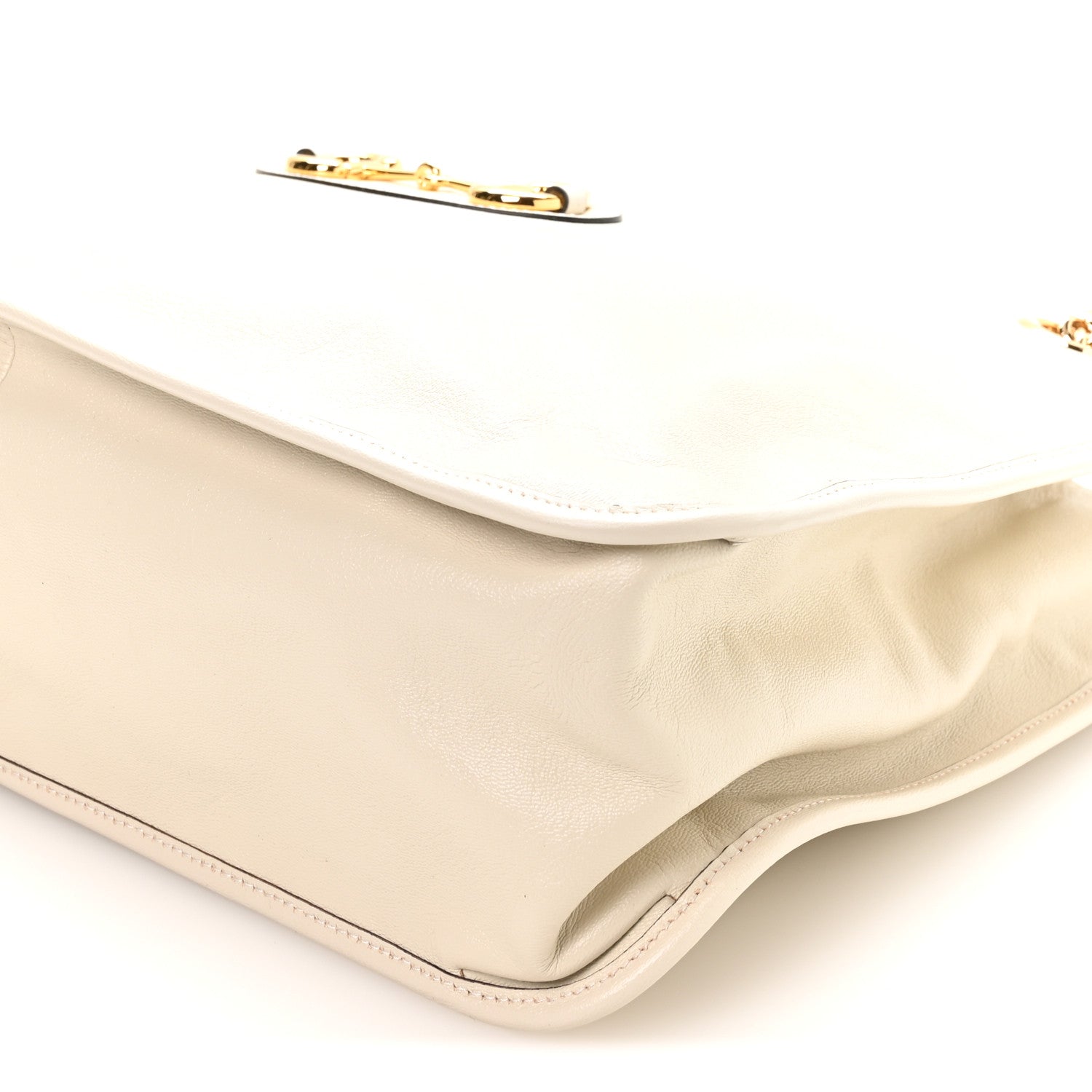 Gucci New Sakai Calfskin Lux Large Horsebit 1955 Tote Bag Mystic White 10 of 10