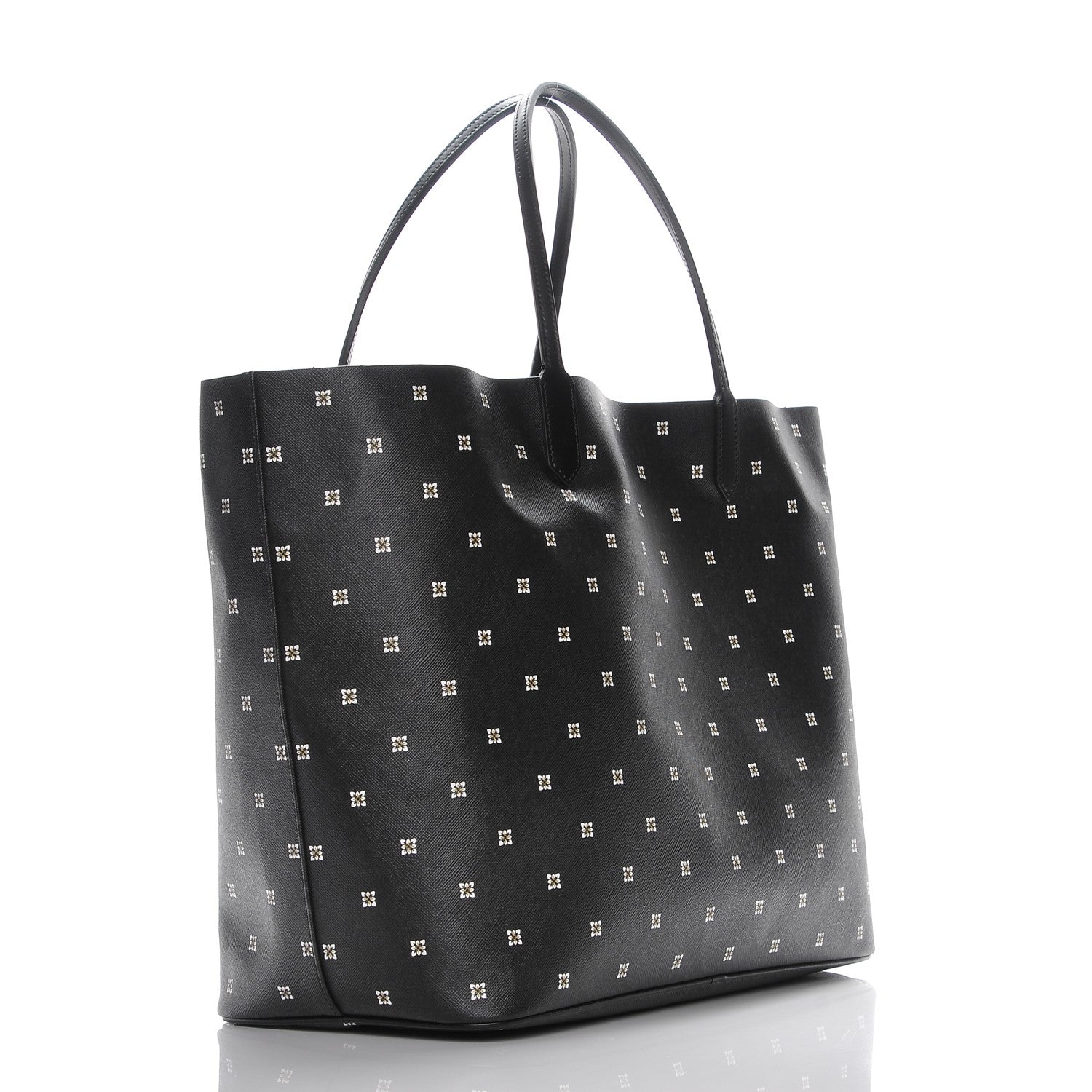 Givenchy Textured Coated Canvas Mini Lilies Print Large Antigona Tote Black 4 of 7