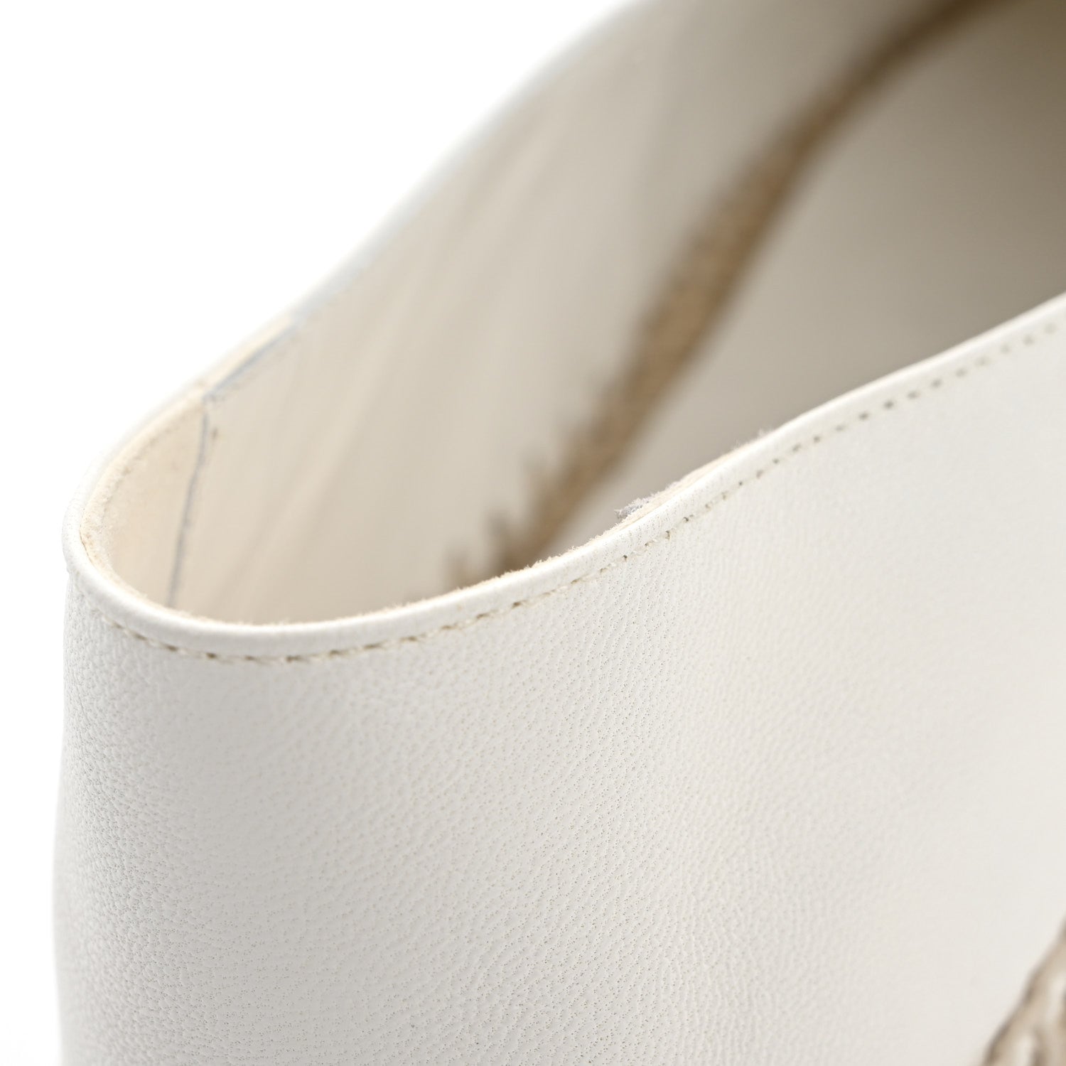 Chanel Lambskin CC Espadrilles 36 White Black 11 of 15