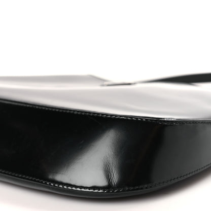Prada Spazzolato Cleo Shoulder Bag Black 9 of 9