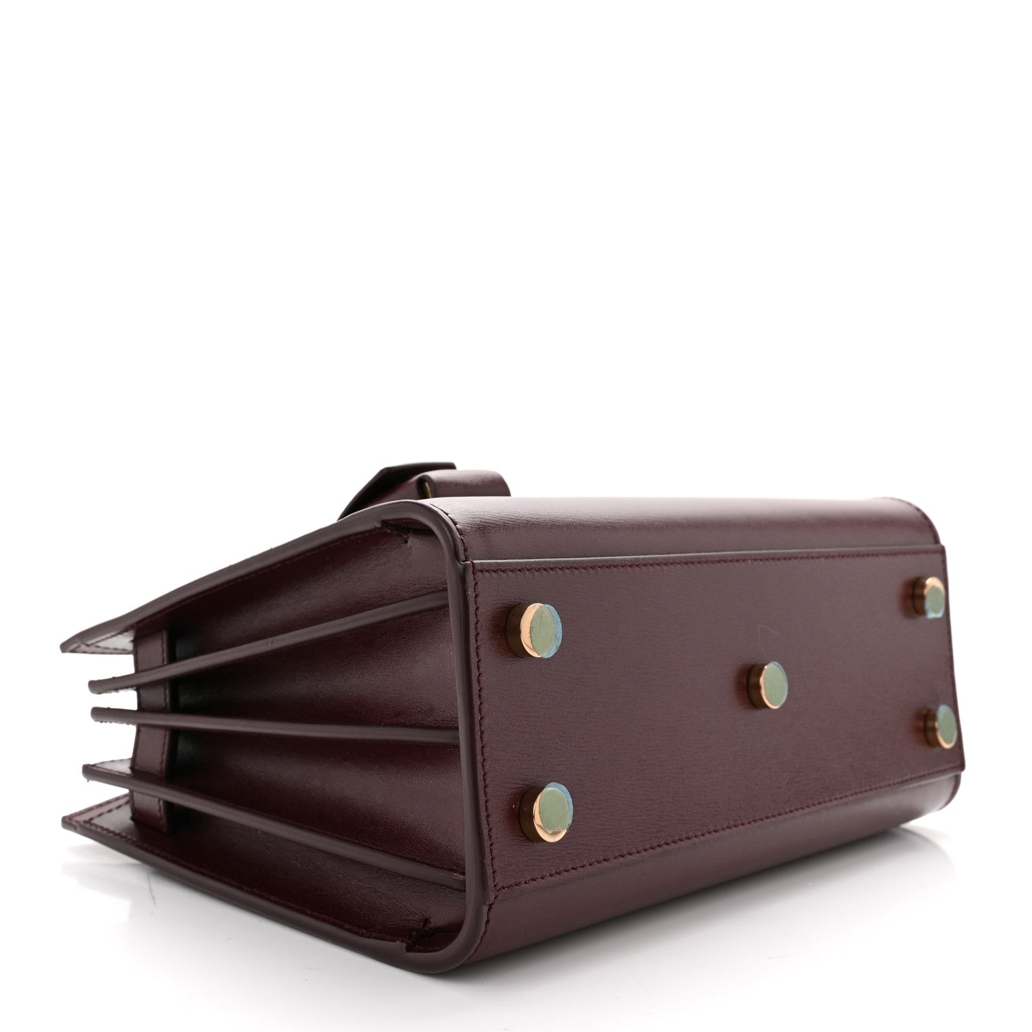 Saint Laurent Calfskin Nano Sac De Jour Dark Amaranto 4 of 10