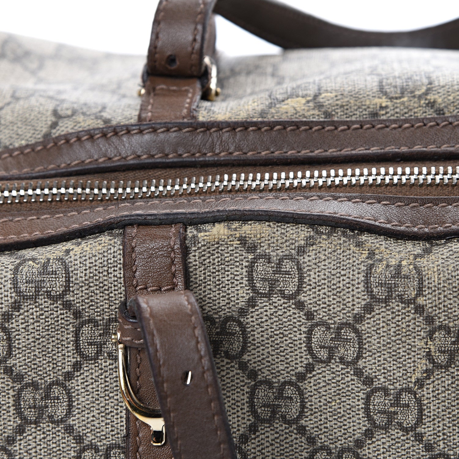 Gucci GG Supreme Monogram Margaux Calfskin Medium Nice Boston Beige Ebony Acero 25 of 25