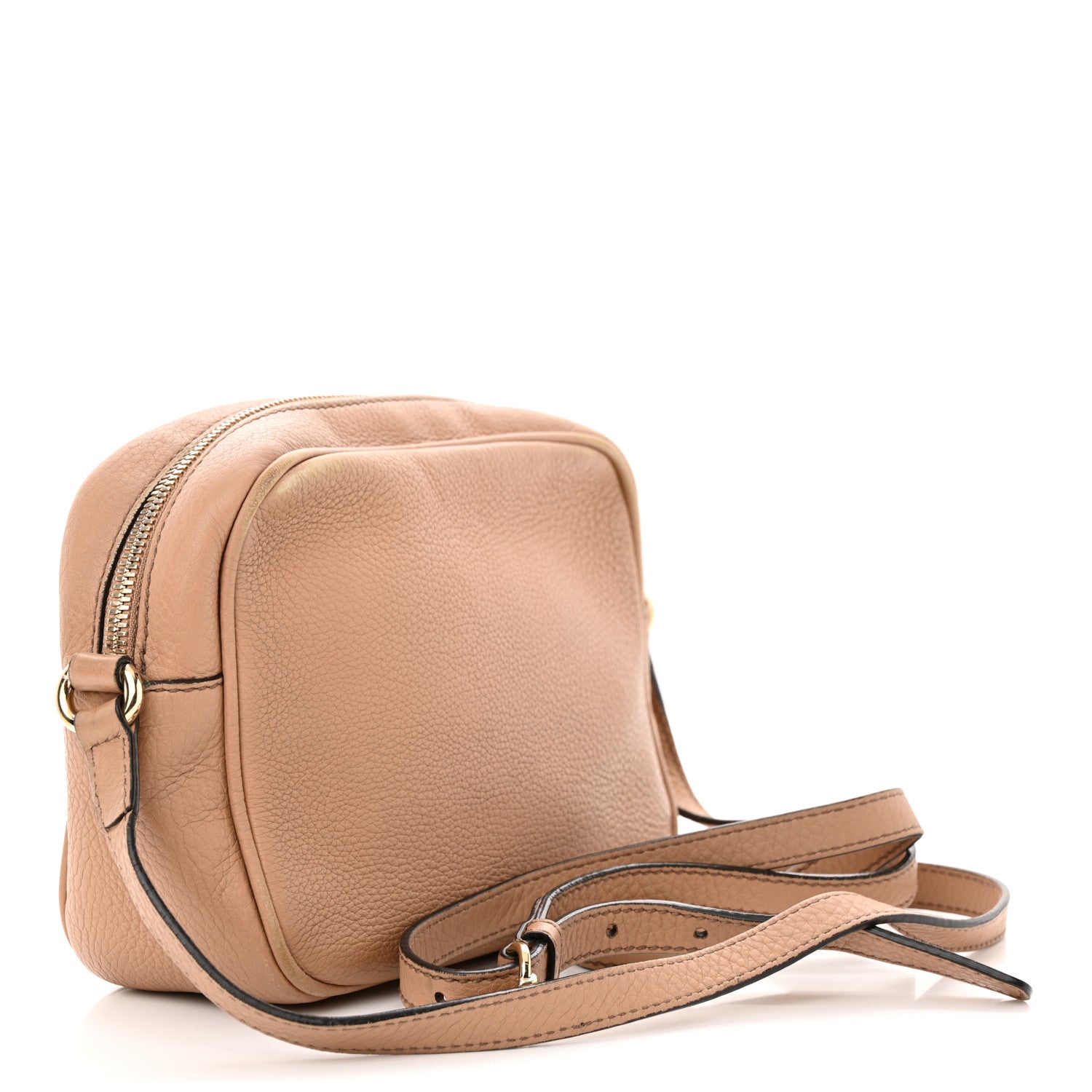 Gucci Pebbled Calfskin Small Soho Disco Bag Camelia 3 of 19