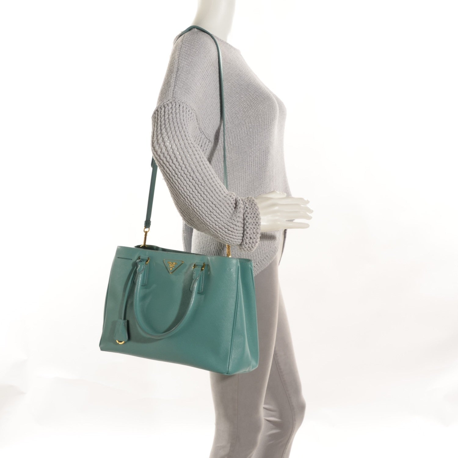 Prada Saffiano Lux Medium Tote 2 of 8