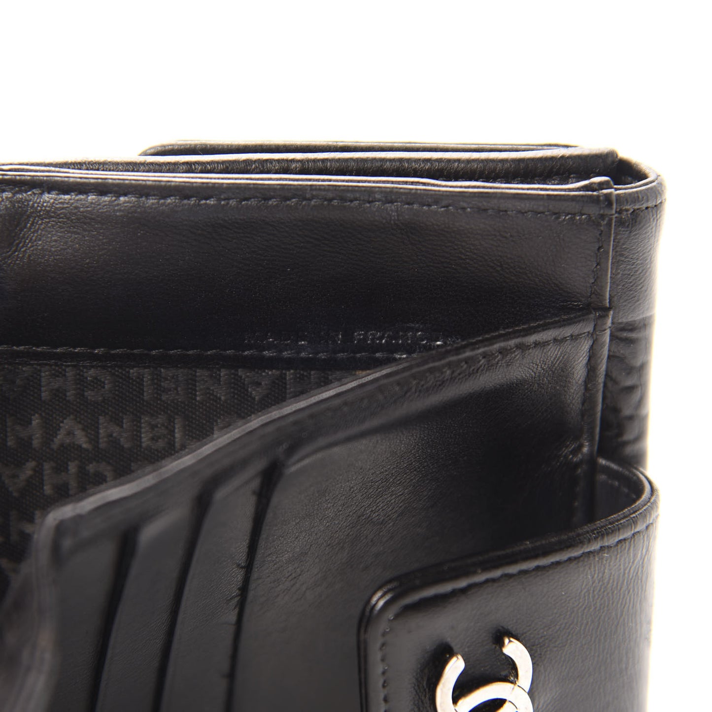 Lambskin Precious Symbols French Wallet Black