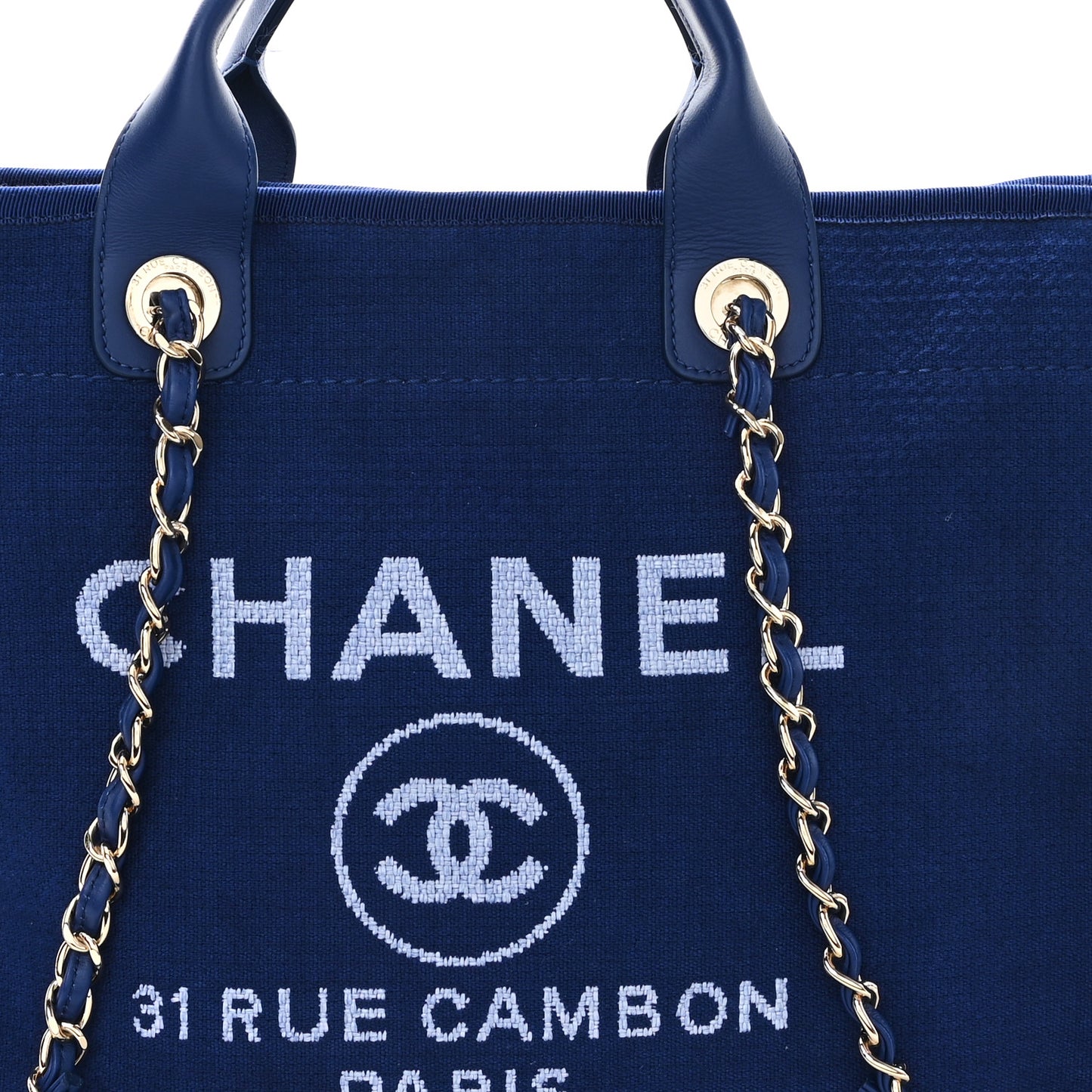 Mixed Fibers Medium Deauville Tote Blue