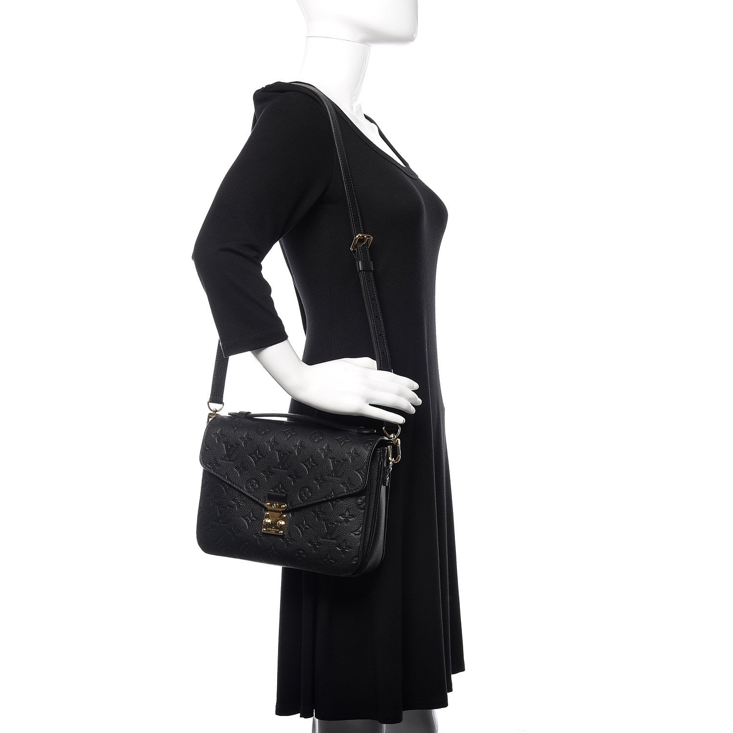 Louis Vuitton Empreinte Pochette Metis Black 2 of 9