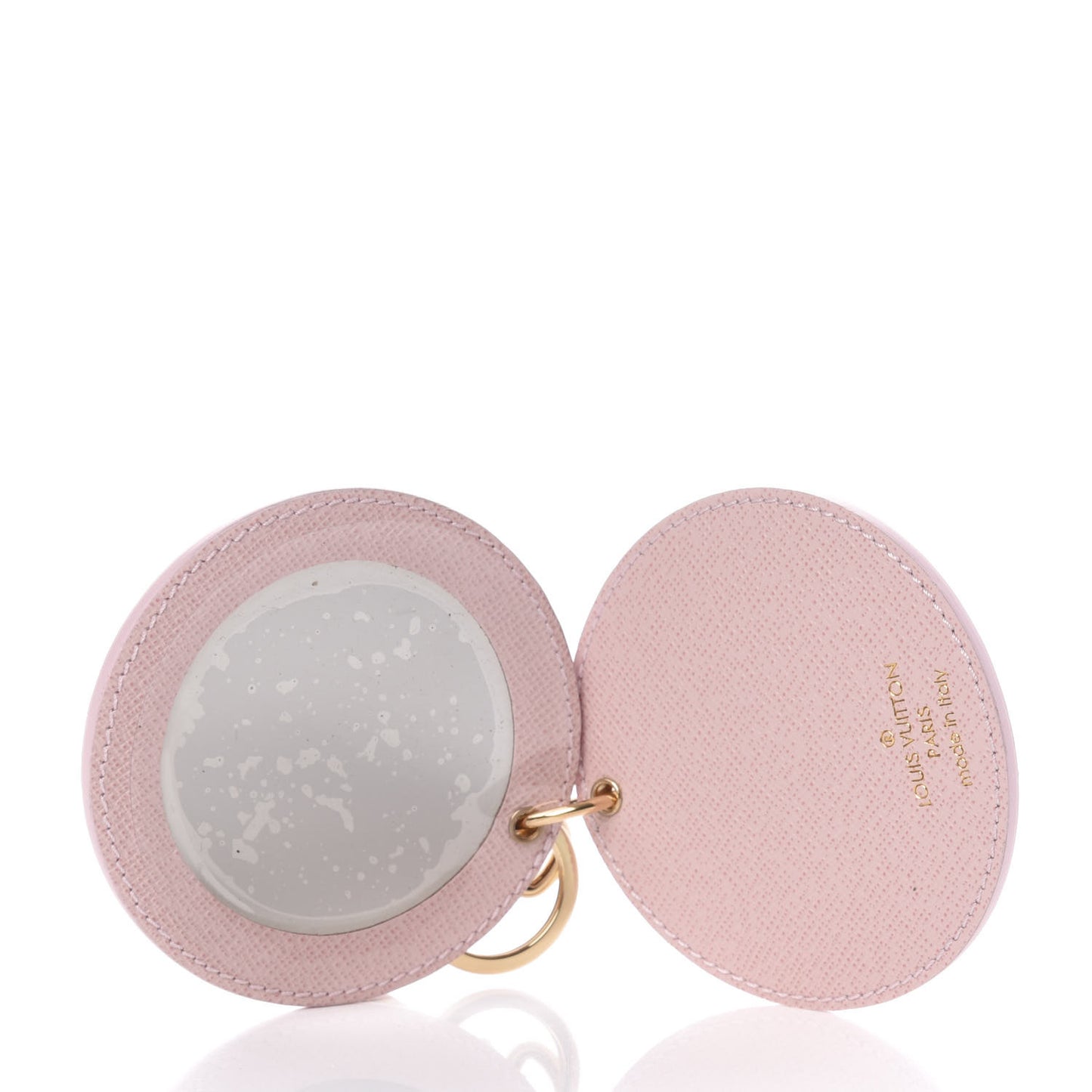 Monogram LV Mirror Bag Charm Key Holder Rose Ballerine