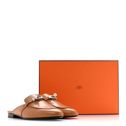 Hermes Goatskin Oz Mules 39.5 Naturel 11 of 11