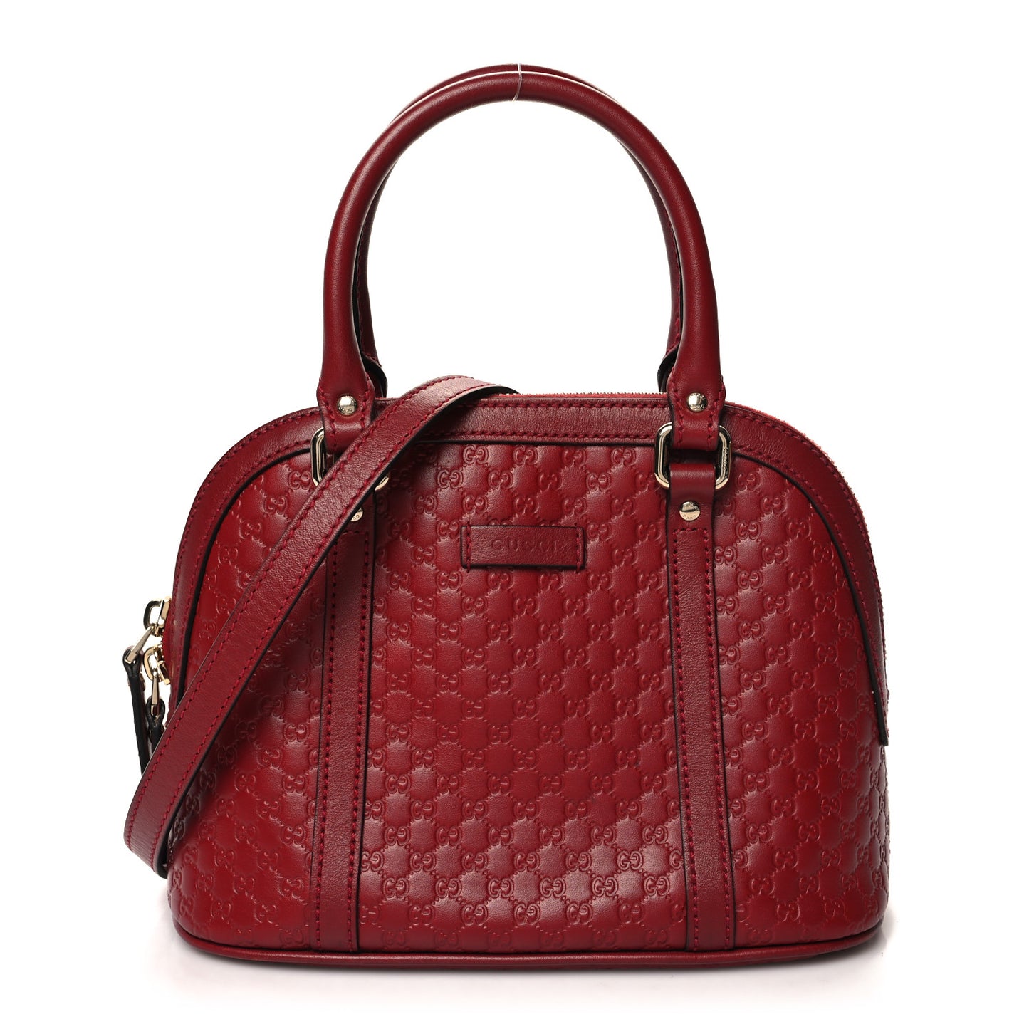 Soft Microguccissima Mini Dome Bag Rosso