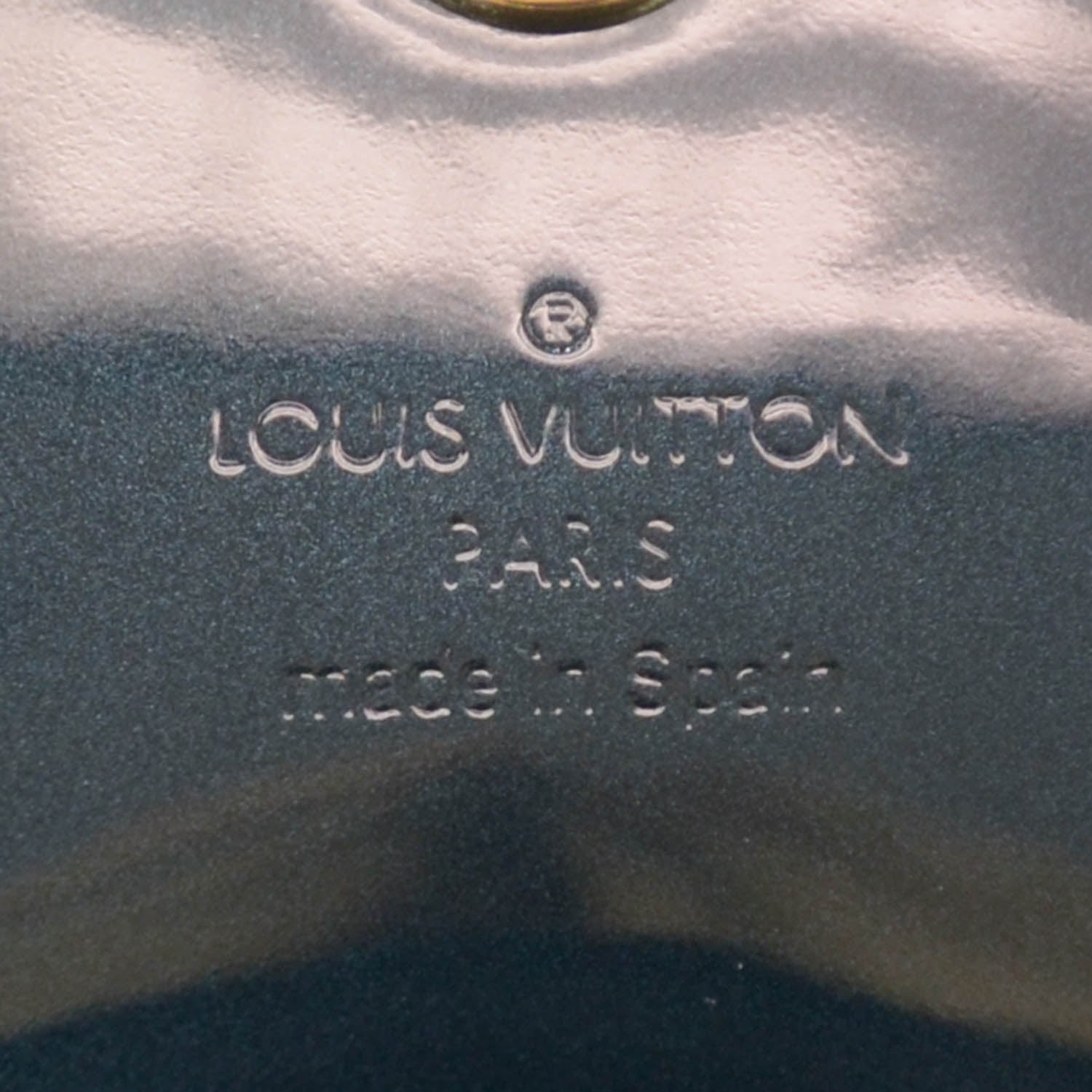 Louis Vuitton Patent Sobe Clutch Blue Nuit 6 of 9