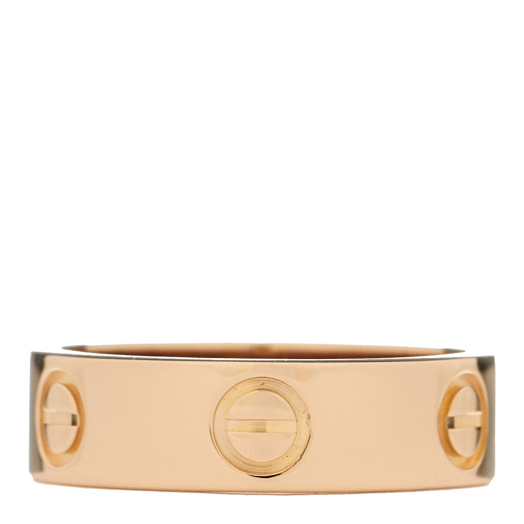 Cartier 18K Pink Gold 5.5mm LOVE Ring 53 6.5 1 of 5