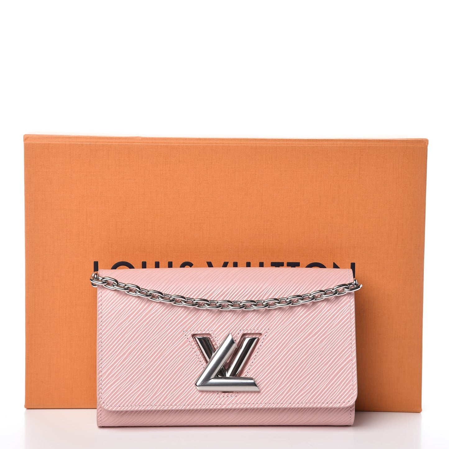 Epi Twist Chain Wallet Rose Ballerine
