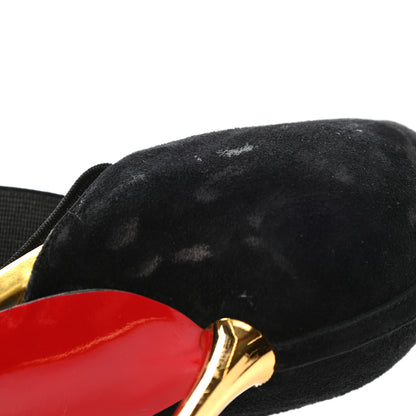 Christian Louboutin Suede Royal Big Dorcet 120 Pumps 36 Black 9 of 11