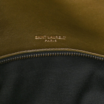 Saint Laurent Lambskin Matelasse Monogram Medium Niki Chain Satchel Seaweed 6 of 9