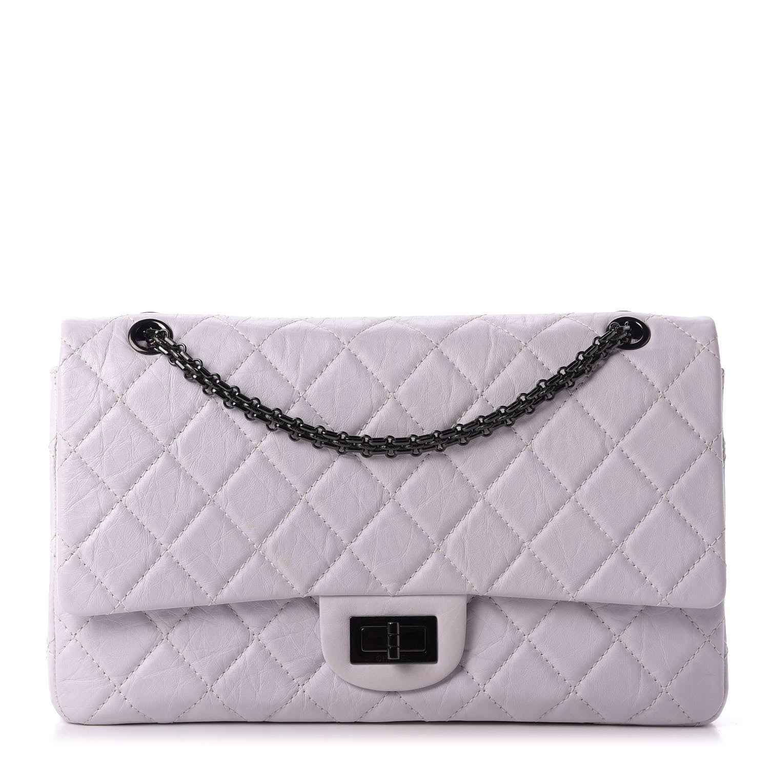 Chanel Aged Calfskin 2.55 Reissue 227 Flap White 1 of 13