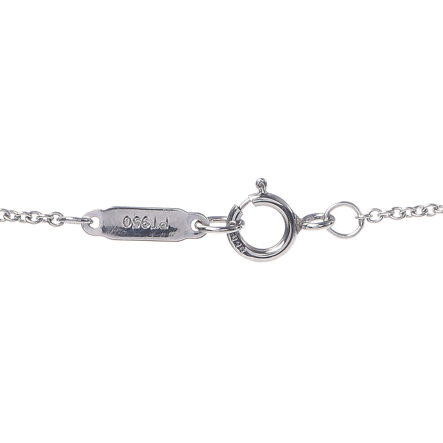 Platinum Diamond Jazz Cross Station Pendant Necklace