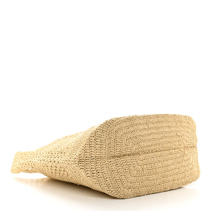 Saint Laurent Raffia Monogram Hobo Naturale 4 of 10