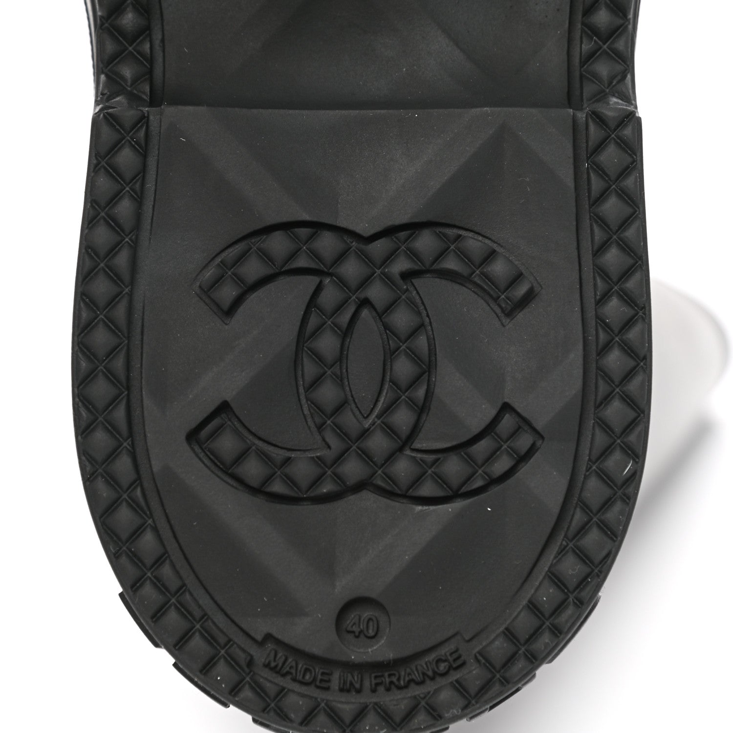 Chanel Caoutchouk CC High Boots 40 Black 7 of 9