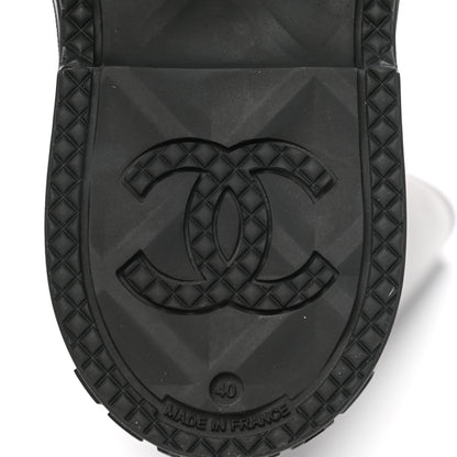 Chanel Caoutchouk CC High Boots 40 Black 7 of 9