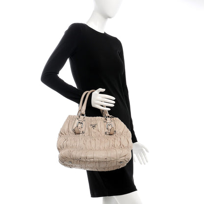 Prada Nappa Gaufre Tote Pomice 2 of 11