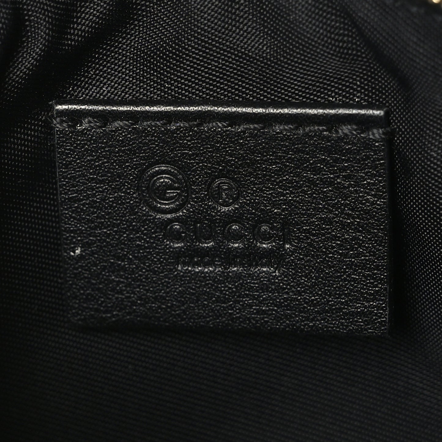 Microguccissima Key Ring Coin Case Black
