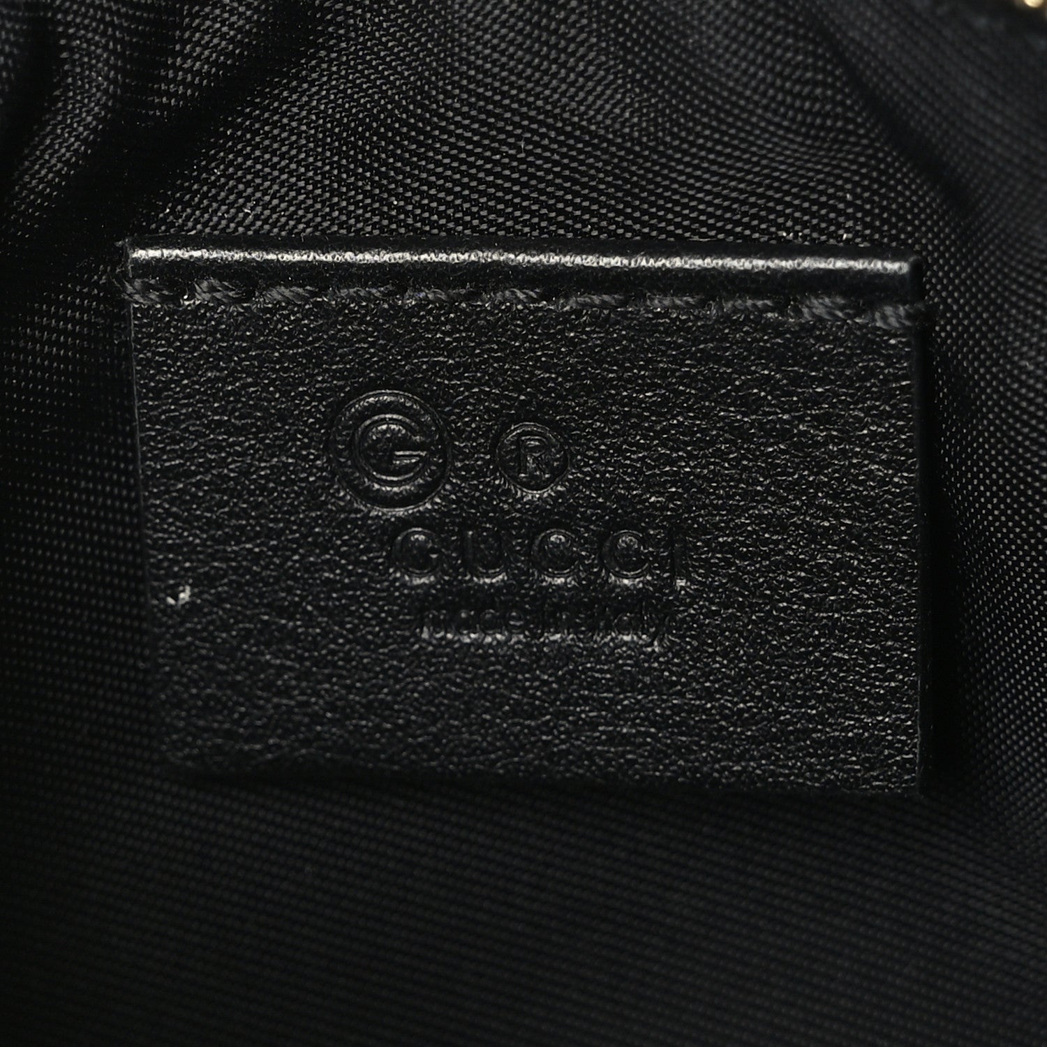 Gucci Microguccissima Key Ring Coin Case Black 6 of 7