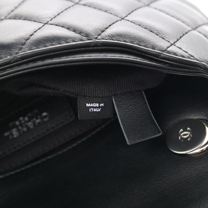 Chanel Calfskin Quilted CC Uniform Flap Belt Bag Black 7 of 10