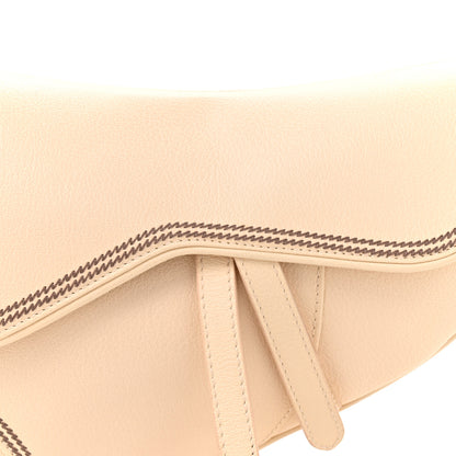 Christian Dior Grained Calfskin Saddle Bag Beige 7 of 12