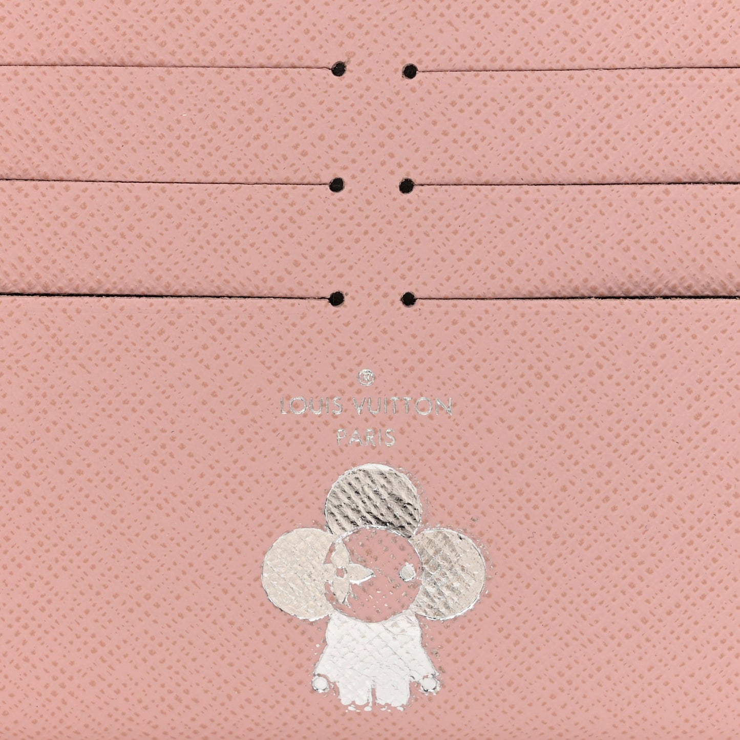 Calfskin Felicie Card Holder Insert Rose Ballerine