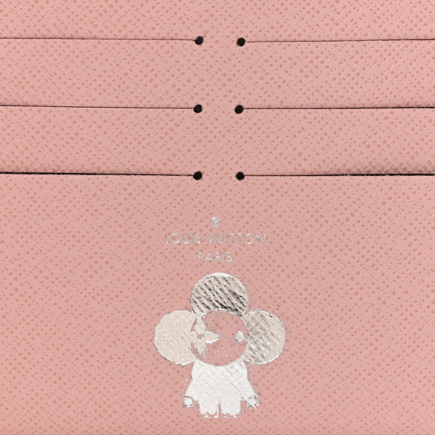 Louis Vuitton Calfskin Felicie Card Holder Insert Rose Ballerine 6 of 6