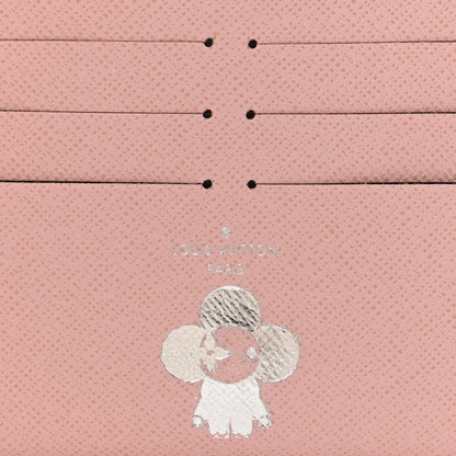 Louis Vuitton Calfskin Felicie Card Holder Insert Rose Ballerine 6 of 6