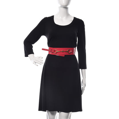Gucci Patent Bright Bit Wide Belt 95 38 Shocking Pink 2 of 4