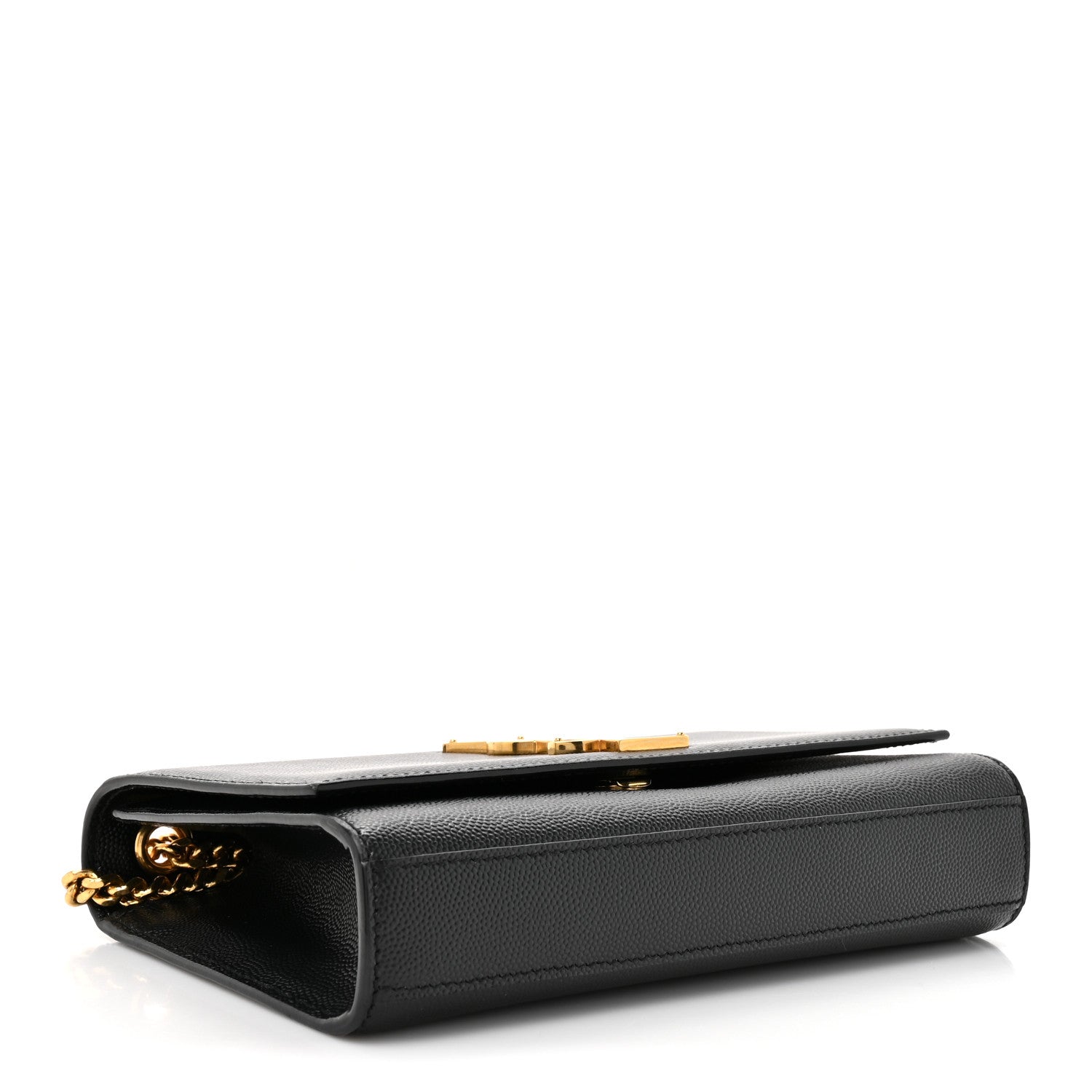 Saint Laurent Grain De Poudre Small Monogram Kate Satchel Black 4 of 12