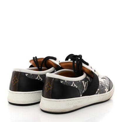 Louis Vuitton Denim Monogram Lous Sneakers 37.5 Gray 4 of 8