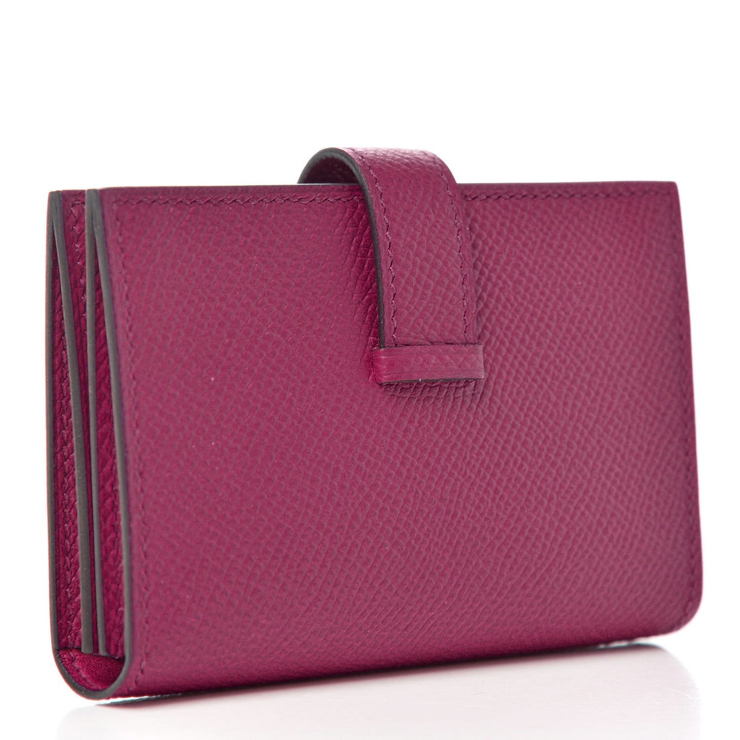 Epsom Bearn Card Holder Wallet Rose Pourpre