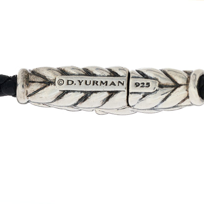 David Yurman Sterling Silver Chevron Triple-Wrap Bracelet Black 3 of 3