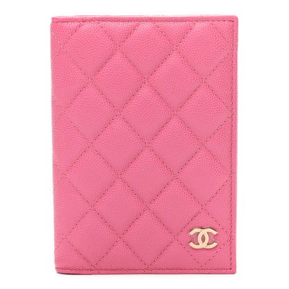 Chanel Caviar Quilted Passport Holder Pink 1 of 7
